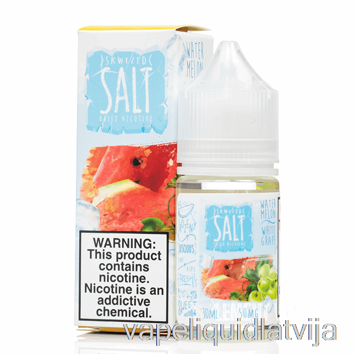 Ledus Arbūzs Baltā Vīnoga - Skwezed Sāļi - 30ml 50mg Vape šķidrums